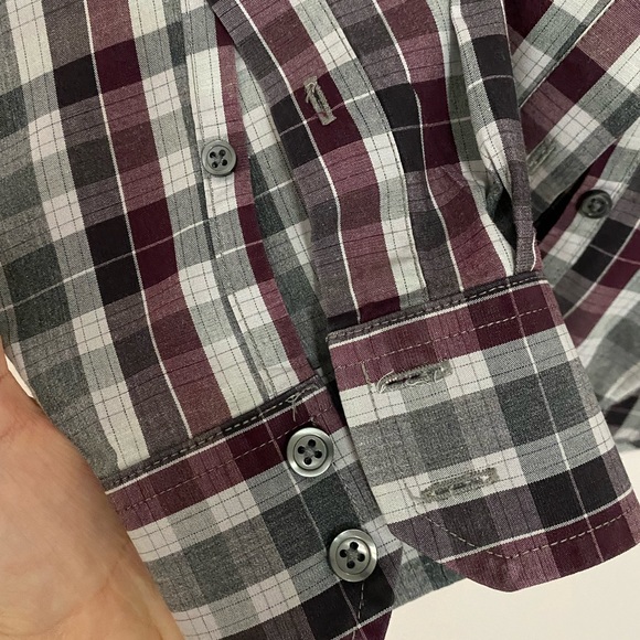 Banana Republic Factory Stretch Tailored Slim Fit Mens Shirt - Picture 4 of 4